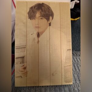 BTS V Wooden Portrait Plaque